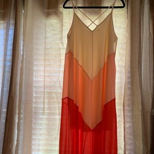 Multi-color maxi dress